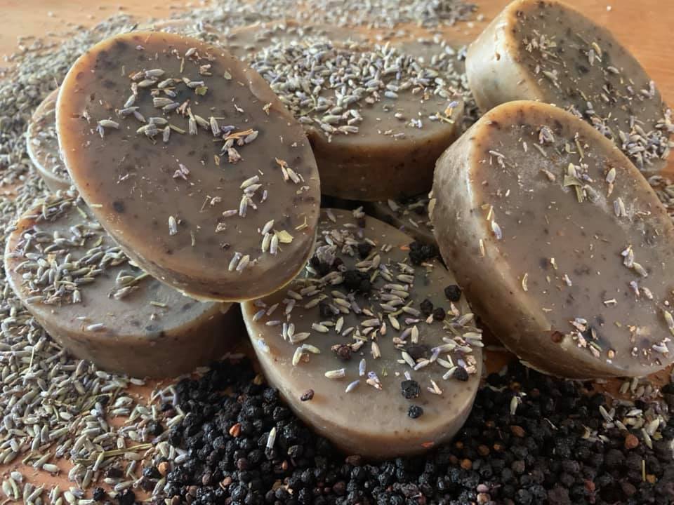 Elderberry Lavender Earth Bar Soap