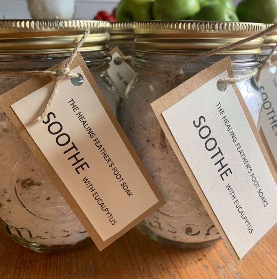 The Healing Feather's Foot Soaks- SOOTHE with Eucalyptus 500ml